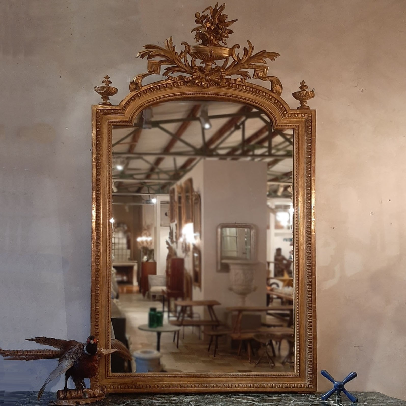 Antique Gilt French Mirror Piet Jonker   Antique Guilded French Mirror 