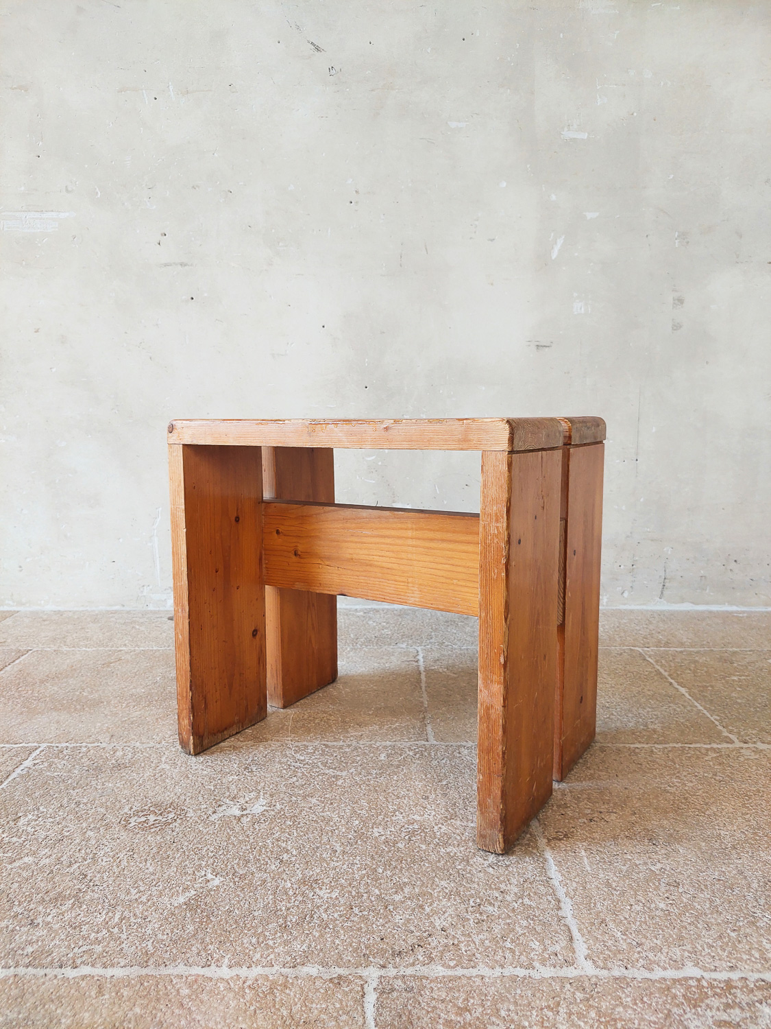 Vintage pine bench, Charlotte Perriand selection for Les Arcs, 1960 in 2023