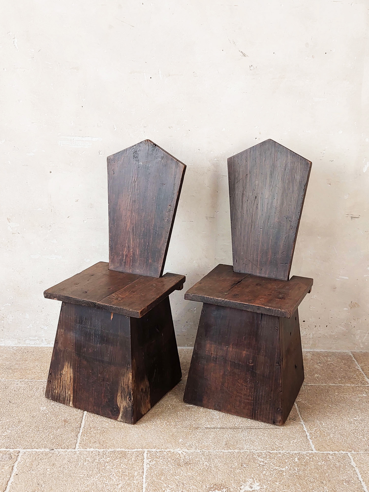 Pair Of Antique Wooden Folk Art Chairs Piet Jonker   20230506 153242 1 